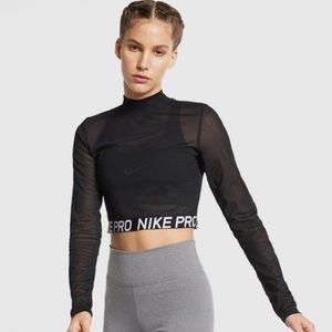 Nike Pro Long-Sleeve Sheer top